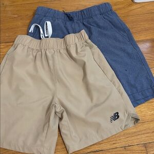 New Balance Beige and Navy Shorts Duo